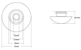 Накладка на слив для раковины ABBER AC0014GG золото